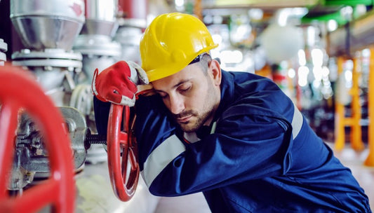 blue collar worker sleeping. Aqua Boost Hydrate+ hydration powder drink mix. hydration effecting sleep and recovery